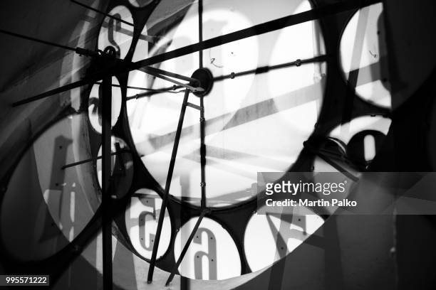abstract - broken time - inside clock tower stock pictures, royalty-free photos & images