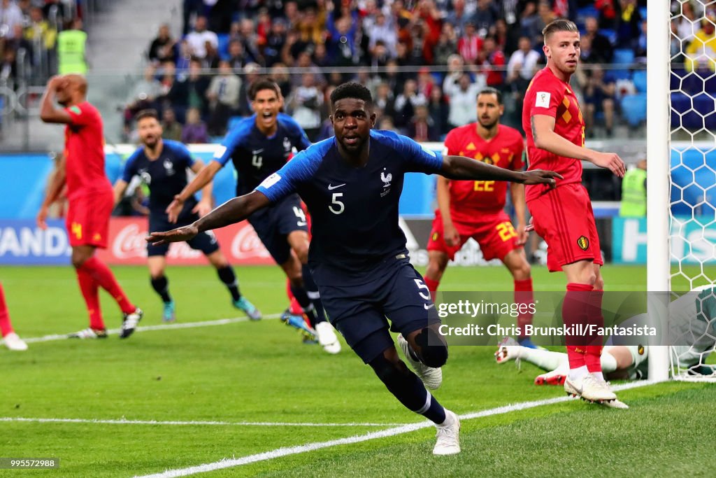 Belgium v France: Semi Final - 2018 FIFA World Cup Russia