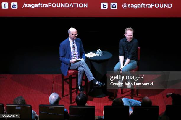 Foundation's Conversations on Broadway with Jesse Tyler Ferguson interviewed by Richard Ridge at The Robin Williams Center on July 10, 2018 in New...