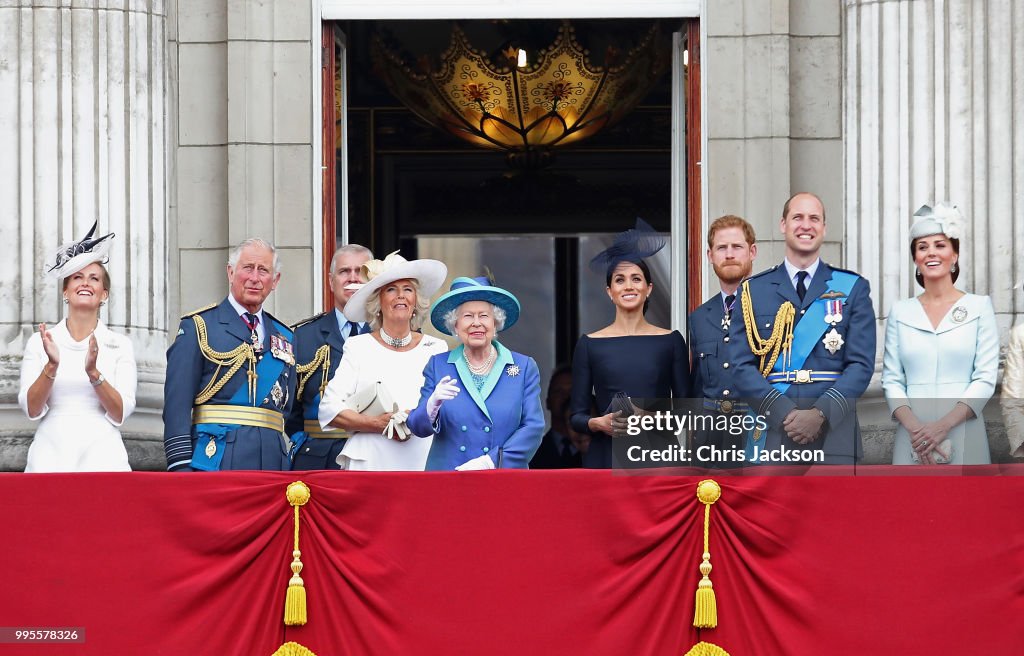 Members Of The Royal Family Attend Events To Mark The Centenary Of The RAF