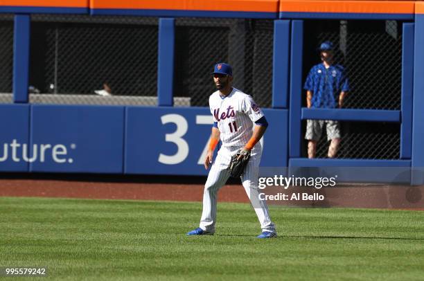 Jose Bautista of the New York Mets in action against the Tampa Bay Rays during their game at Citi Field on July 7, 2018 in New York City.