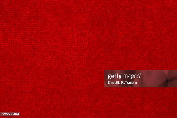 soft red fabric woven as a background texture - scrubbing brush stock pictures, royalty-free photos & images