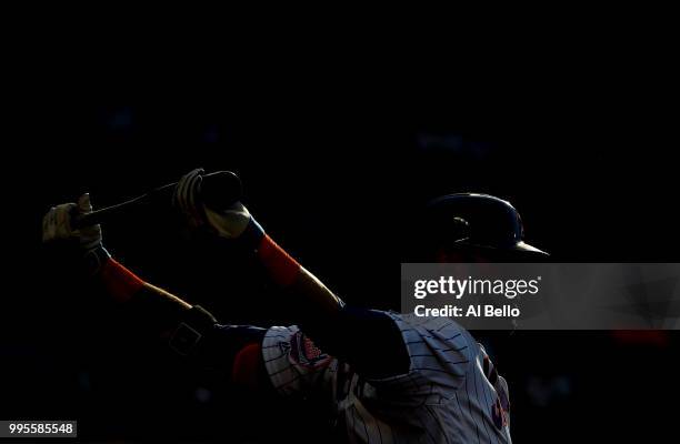 Jose Bautista of the New York Mets waits to bat against the Tampa Bay Rays during their game at Citi Field on July 7, 2018 in New York City.
