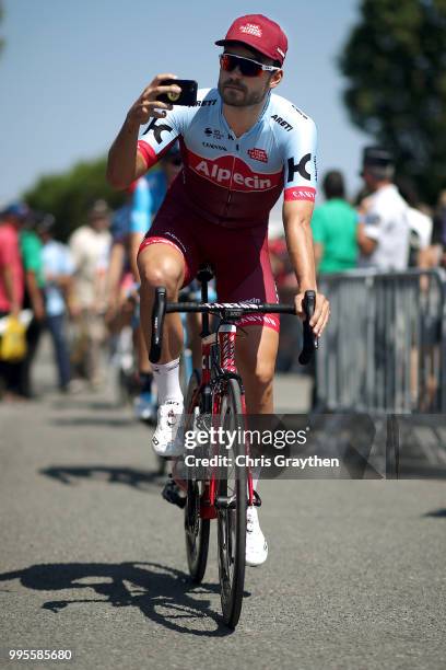 Start / Rick Zabel of Germany and Team Katusha / during the 105th Tour de France 2018, Stage 4 a 195km stage from La Baule to Sarzeau / TDF / on July...