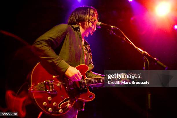 Anton Newcombe of Brian Jonestown Massacre performs on stage at Shepherds Bush Empire on May 14, 2010 in London, England.