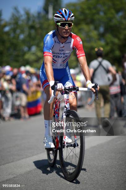 Start / Arthur Vichot of France and Team Groupama FDJ / during the 105th Tour de France 2018, Stage 4 a 195km stage from La Baule to Sarzeau / TDF /...