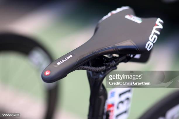 Start / Mark Cavendish of Great Britain and Team Dimension Data / Saddle / Detail View / during the 105th Tour de France 2018, Stage 4 a 195km stage...