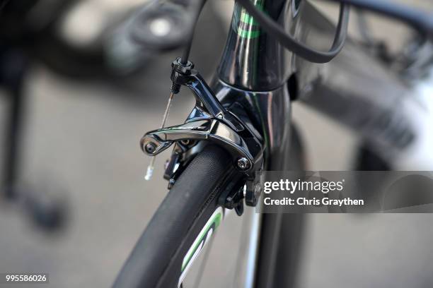 Start / Mark Cavendish of Great Britain and Team Dimension Data / Brake / Detail View / during the 105th Tour de France 2018, Stage 4 a 195km stage...