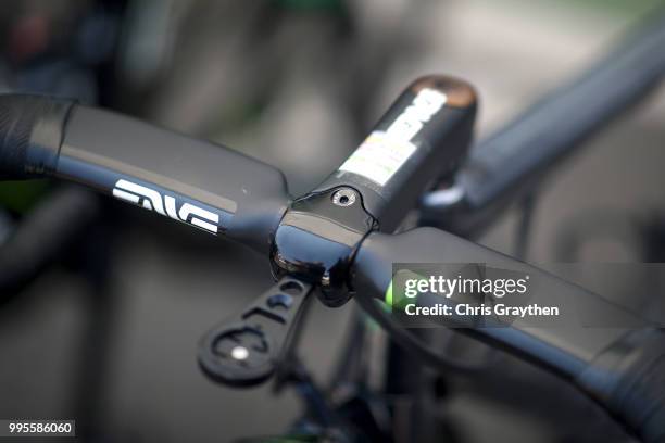 Start / Mark Cavendish of Great Britain and Team Dimension Data / Stem / Bike / Detail View / during the 105th Tour de France 2018, Stage 4 a 195km...