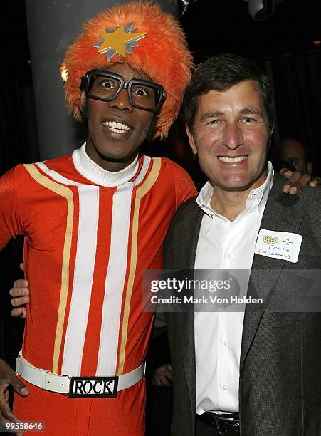 Lance and President and CEO of W!ild Brain Charlie Rivkin attends the YO GABBA GABBA! Licensing Summit Dinner at Spotlight Live with creative team...