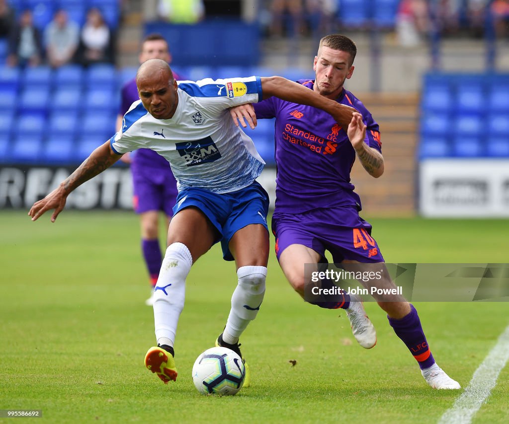 Tranmere Rovers v Liverpool - Pre-Season Friendly