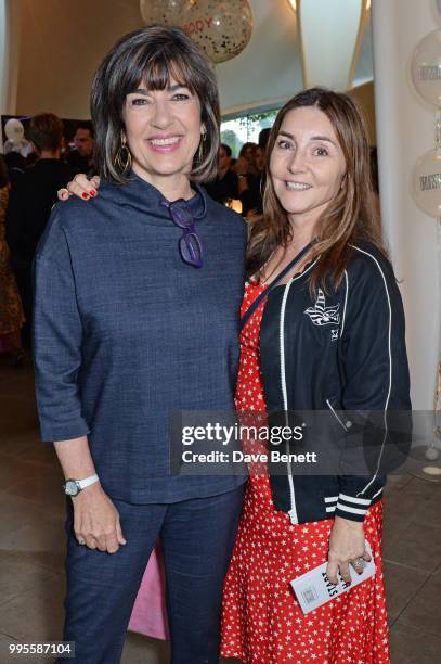 Christiane Amanpour and Vassi Chamberlain attend the launch party for the inaugural Issue of "Drugstore Culture" at Chucs Serpentine on July 10, 2018...