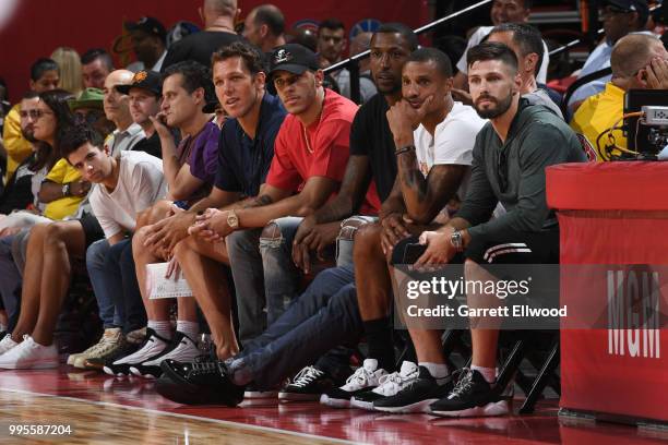 Head Coach Luke Walton Lonzo Ball of the the Los Angeles Lakers looks on during the game between the the Chicago Bulls and the Cleveland Cavaliers...