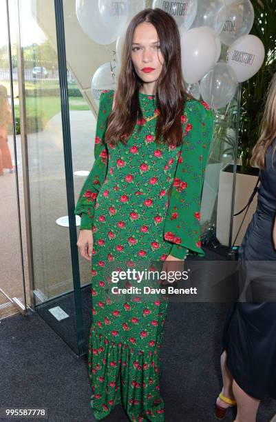 Anna Brewster attends the launch party for the inaugural Issue of "Drugstore Culture" at Chucs Serpentine on July 10, 2018 in London, England.