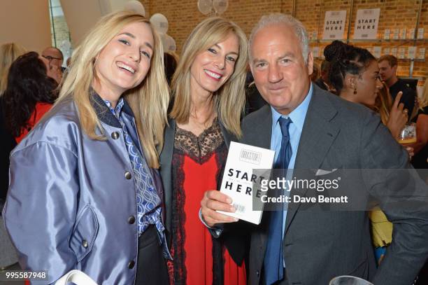 Elisabeth von Thurn und Taxis, Kim Hersov and Charles Finch attend the launch party for the inaugural Issue of "Drugstore Culture" at Chucs...
