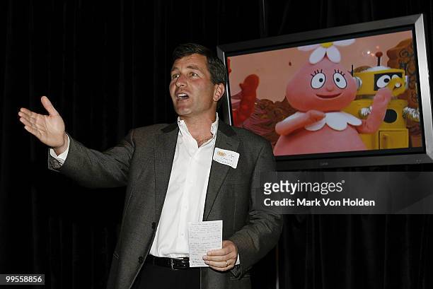 President and CEO of W!ild Brain, Charlie Rivkin attends the YO GABBA GABBA! Licensing Summit Dinner at Spotlight Live with creative team and talent...