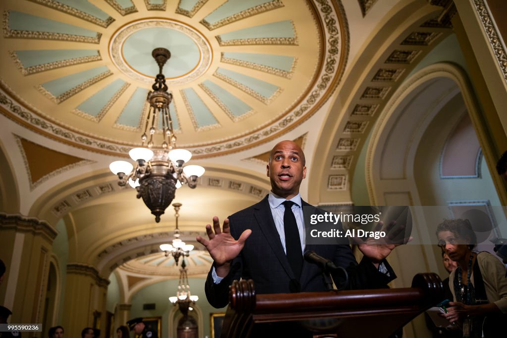 Senate Republicans And Democrats Deliver Remarks After Weekly Policy Luncheons