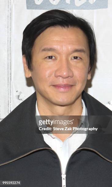 Actor Chin Han visits Build Series to discuss "Skyscrapper" at Build Studio on July 10, 2018 in New York City.