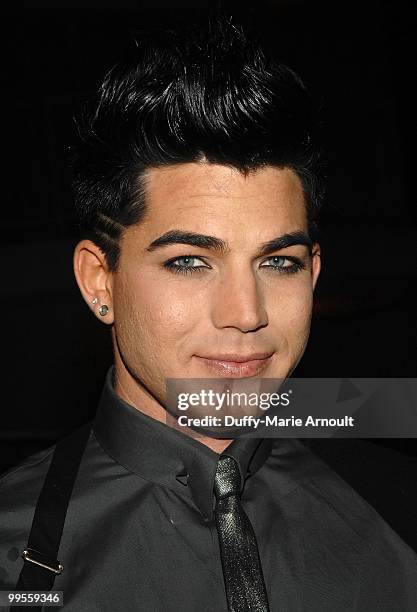 Singer Adam Lambert attends Paper Magazine 13th Annual Beautiful People Issue Celebration at The Standard Hotel on May 13, 2010 in Los Angeles,...