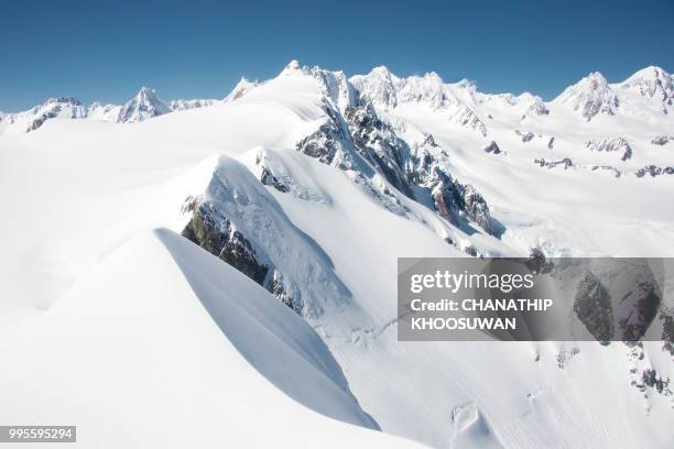 fox glacier - ski new zealand stock pictures, royalty-free photos & images