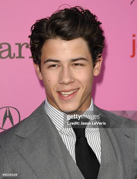 Nick Jonas of the Jonas Brothers attends the 12th annual Young Hollywood Awards at The Wilshire Ebell Theatre on May 13, 2010 in Los Angeles,...