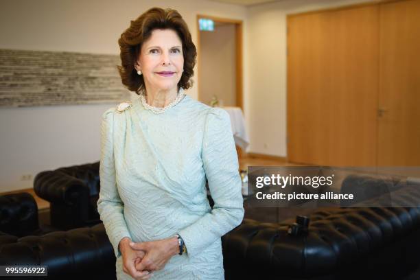 The Queen of Sweden Silvia, photographed during an interview in Berlin, Germany, 26 September 2017. Photo: Gregor Fischer/dpa