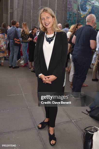 Iwona Blazwick attends the Hayward Gallery's 50th anniversary party at The Hayward Gallery, Southbank Centre, on July 10, 2018 in London, England.