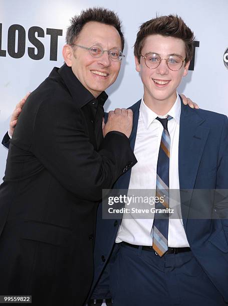 Michael Emerson and Sterling Beaumon attends the "Lost" Live Final Celebration at Royce Hall, UCLA on May 13, 2010 in Westwood, California.