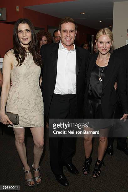 Actor Rachel Weisz, Don Colbert and Naomi Watts attend the 2010 NYDG Foundation's Rx Haiti Benefit Gala and Auction at The Greenhouse at Scholastic...