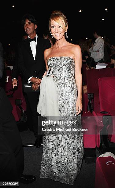 Designer Frida Giannini attends the "IL Gattopardo" premiere at the Salla DeBussy during the 63rd Annual Cannes Film Festival on May 14, 2010 in...