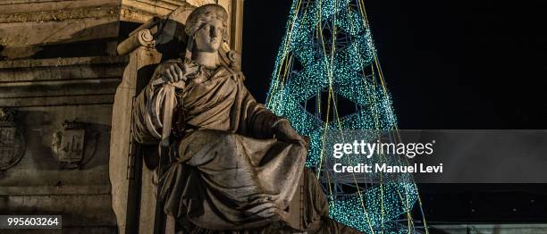 imposing figure with christmas light tree - egyptian military stock pictures, royalty-free photos & images