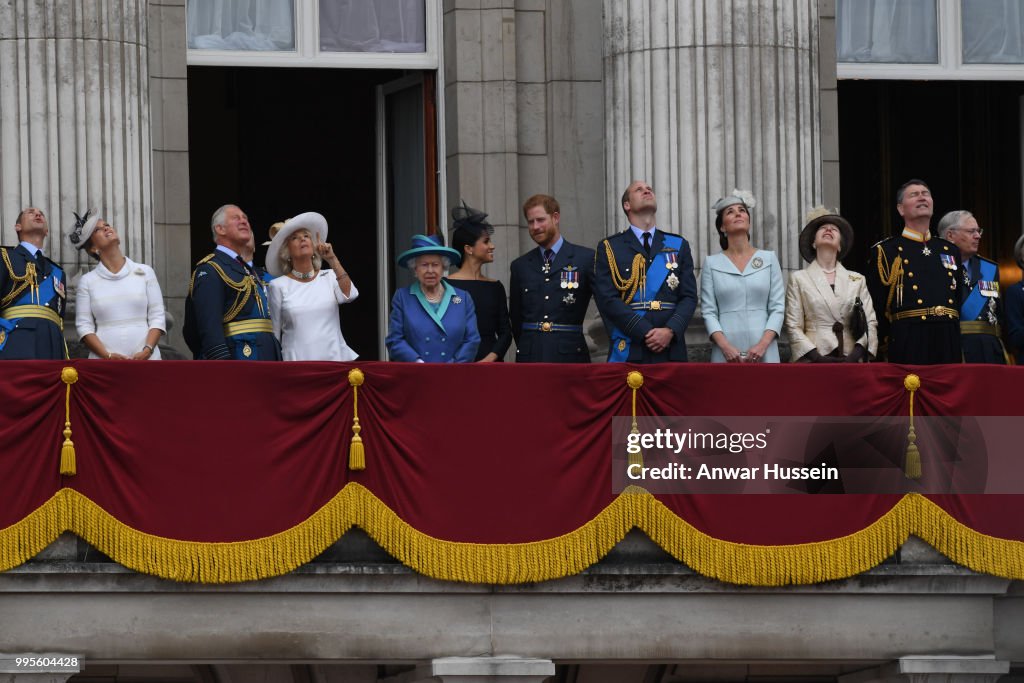 Members Of The Royal Family Attend Events To Mark The Centenary Of The RAF