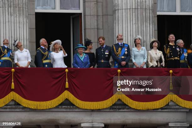 Prince Edward, Earl of Wessex, Sophie, Countess of Wessex, Prince Charles, Prince of Wales, Camilla, Duchess of Cornwall, Queen Elizabeth ll, Meghan,...