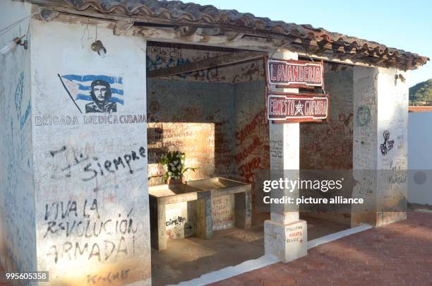 View of the washing facilities of the hospital in Vallegrande, Bolivia, 3 June 2017. The body of Che Guevara was kept here after his death. Photo:...