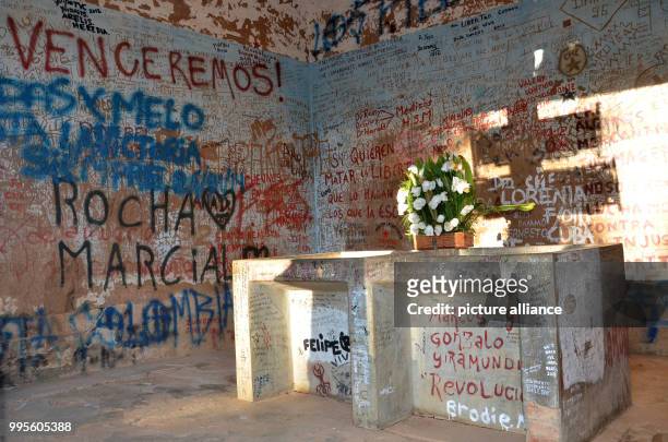 View of the washing facilities of the hospital in Vallegrande, Bolivia, 3 June 2017. The body of Che Guevara was kept here after his death. Photo:...