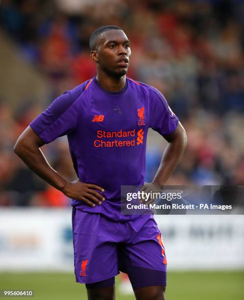 Liverpool''s Daniel Sturridge, during the pre-season friendly match at Prenton Park, Birkenhead.