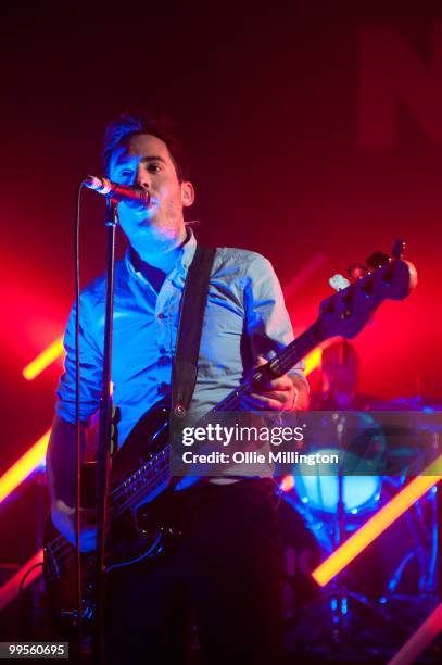 James Cook of Delphic performs on The NME stage at The Corn Exchange during day two of The Great Escape Festival on May 14, 2010 in Brighton, England.