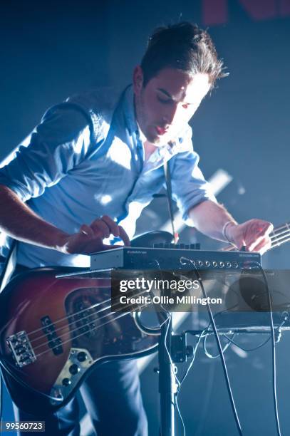 James Cook of Delphic performs on The NME stage at The Corn Exchange during day two of The Great Escape Festival on May 14, 2010 in Brighton, England.