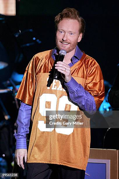 Comedian Conan O'Brien brings his "Legally Prohibited From Being Funny On TV" Comedy Tour to the Austin Music Hall on May 14, 2010 in Austin, Texas.