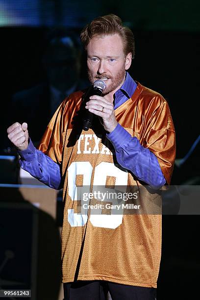 Comedian Conan O'Brien brings his "Legally Prohibited From Being Funny On TV" Comedy Tour to the Austin Music Hall on May 14, 2010 in Austin, Texas.