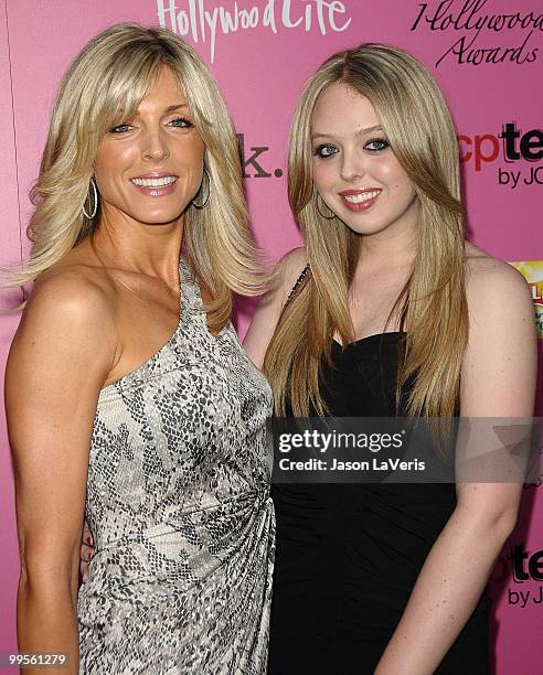 Marla Maples and daughter Tiffany Trump attend the 12th annual Young Hollywood Awards at The Wilshire Ebell Theatre on May 13, 2010 in Los Angeles,...