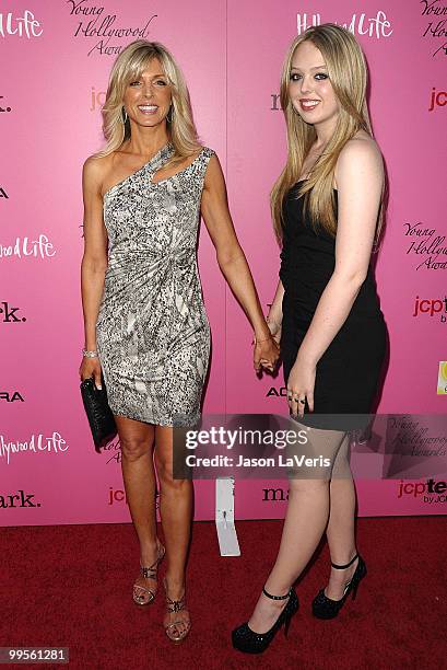 Marla Maples and daughter Tiffany Trump attend the 12th annual Young Hollywood Awards at The Wilshire Ebell Theatre on May 13, 2010 in Los Angeles,...