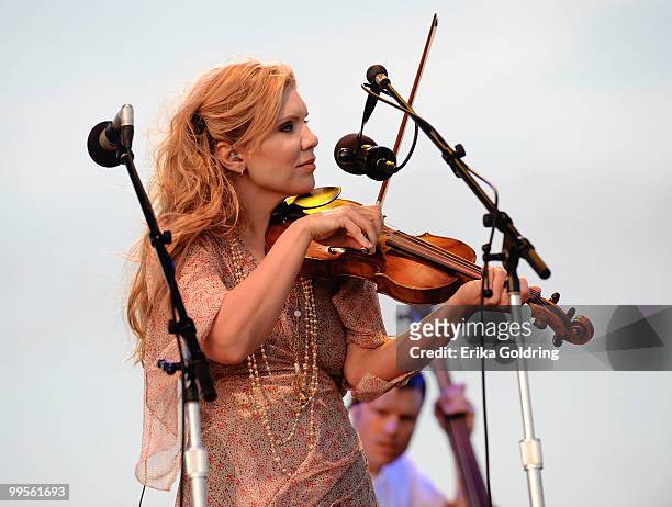 Alison Krauss of Alison Krauss & Union Station featuring Jerry Douglas perform at day 1 of The Hangout Beach Music and Arts Festival on May 14, 2010...