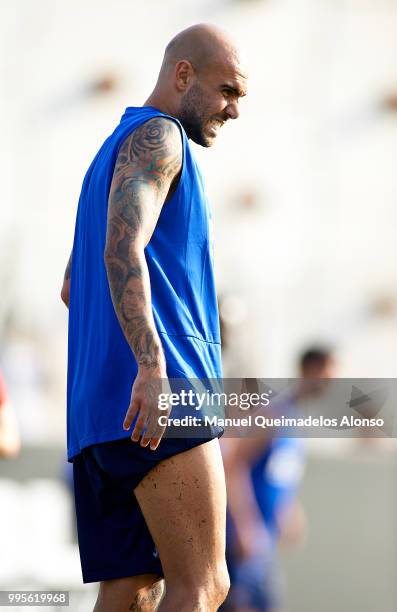 Simone Zaza of Valencia CF during training session at Paterna Training Centre on July 10, 2018 in Valencia, Spain.