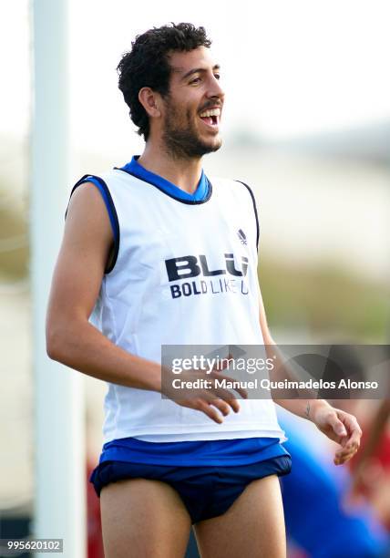 Daniel Parejo of Valencia CF during training session at Paterna Training Centre on July 10, 2018 in Valencia, Spain.