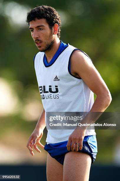 Daniel Parejo of Valencia CF during training session at Paterna Training Centre on July 10, 2018 in Valencia, Spain.