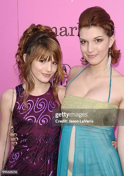 Actresses Bella Thorne and Dani Thorne attend the 12th annual Young Hollywood Awards at The Wilshire Ebell Theatre on May 13, 2010 in Los Angeles,...
