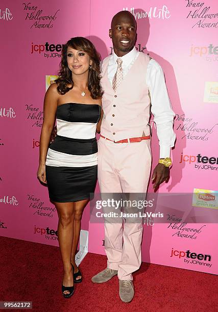 Dancer Cheryl Burke and NFL player Chad Ochocinco attend the 12th annual Young Hollywood Awards at The Wilshire Ebell Theatre on May 13, 2010 in Los...