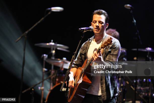 Musician Marc Roberge of O.A.R. Performs at the Coors Light "Rock 'N Cold Window Live" charity concert at The Wiltern Theater on Friday, May 14, 2010...