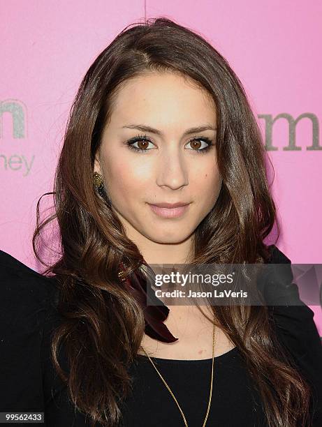 Actress Troian Avery Bellisario attends the 12th annual Young Hollywood Awards at The Wilshire Ebell Theatre on May 13, 2010 in Los Angeles,...